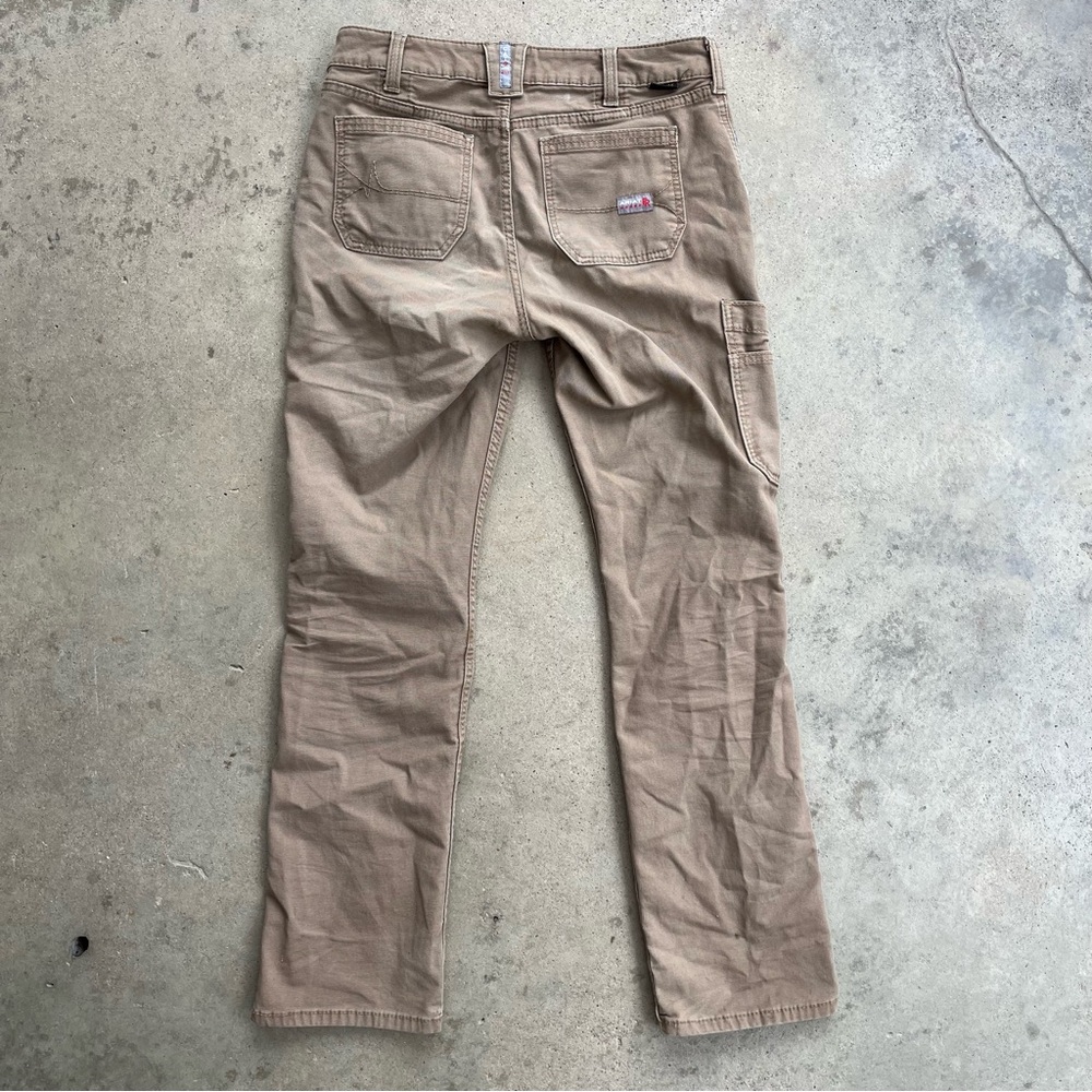 Ariat FR Midrise Straight Khaki Jeans Men's 28R - Picture 2 of 8